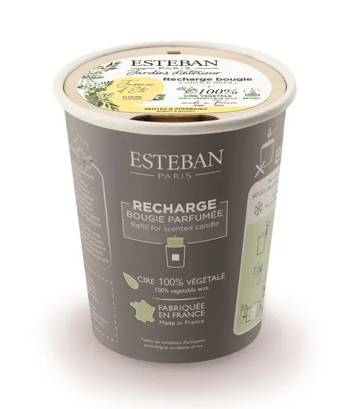 Recharge pour bougie parfumé Esteban senteur Jasmin d’été - 180 g