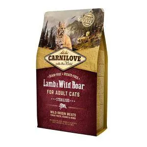 Croquettes pour chat Carnilove lamb & wild boar for adult cats - 2 kg