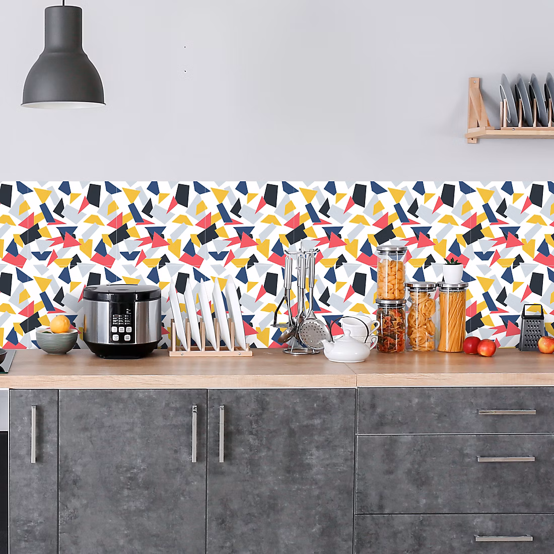 Crédence adhésive décoration moderne design 60 × 400 cm
