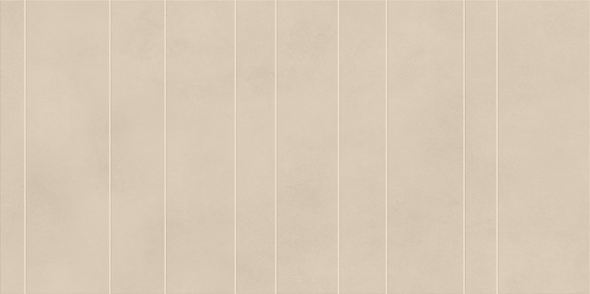 Carrelage effet Béton Beige Crème Ridge 120x60x0 | 9 cm Velours Montera – Mur intérieur (vendu par carton de 1 – 44 m²) – RO'MA CARREL