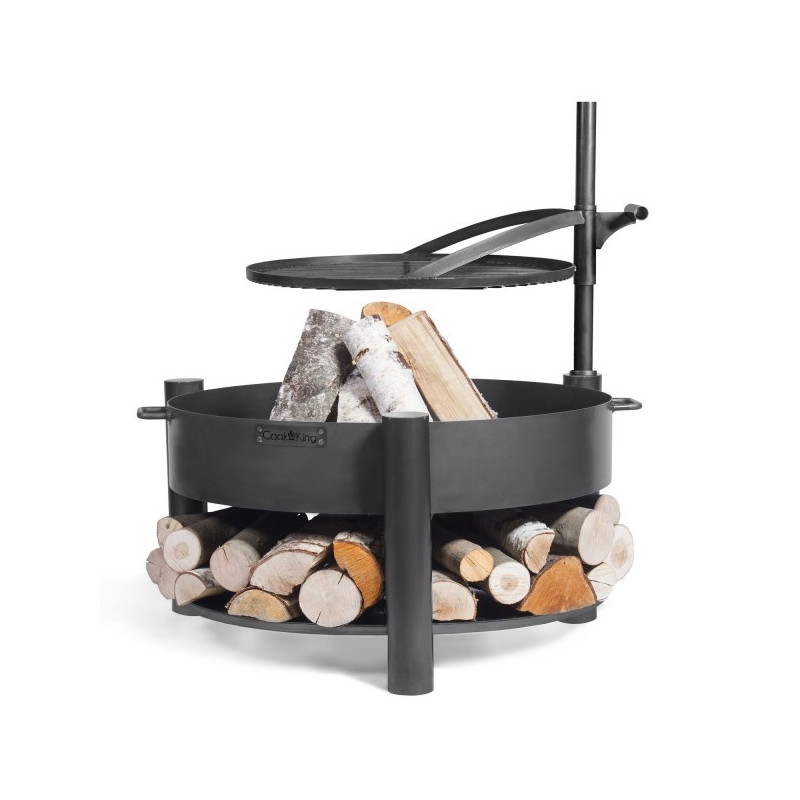 Brasero de jardin avec grille Montana X 80 cm - Grille pivotante 60 cm
