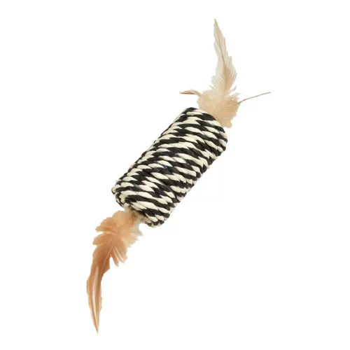 Jouet à griffer pour chat coloris noir Bobby Tube - 8 x 3,5 cm