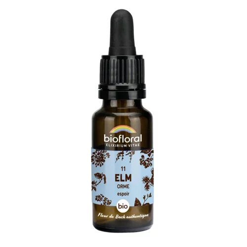 Élixir n°11 Biofloral d’orme en flacon de 20 ml