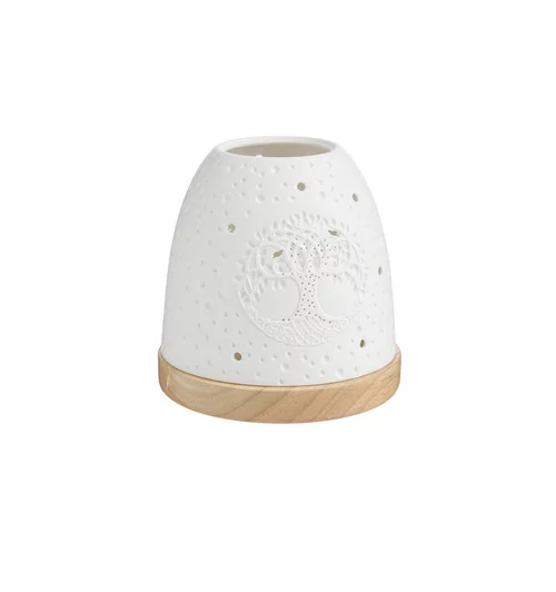 Mini-igloo lumineux en verre à motifs arbres Bernard Grange