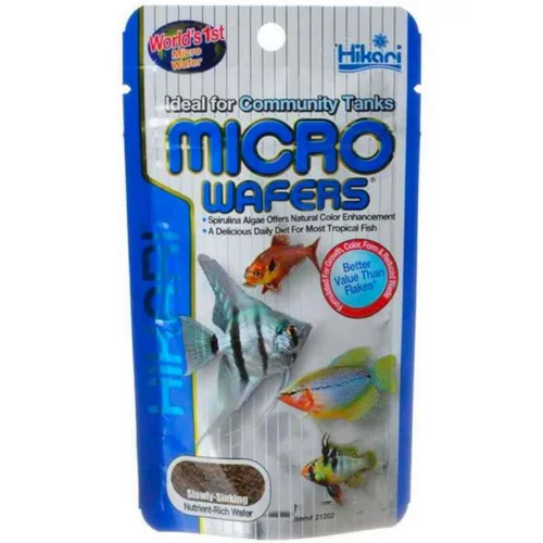 Nourriture poissons aquarium Micro Wafers, bio - HIKARI AQUARIUM - format 45g