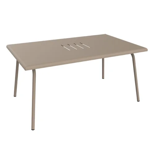Table basse Monceau rectangulaire coloris marron en acier Fermob - 92 x 57 cm