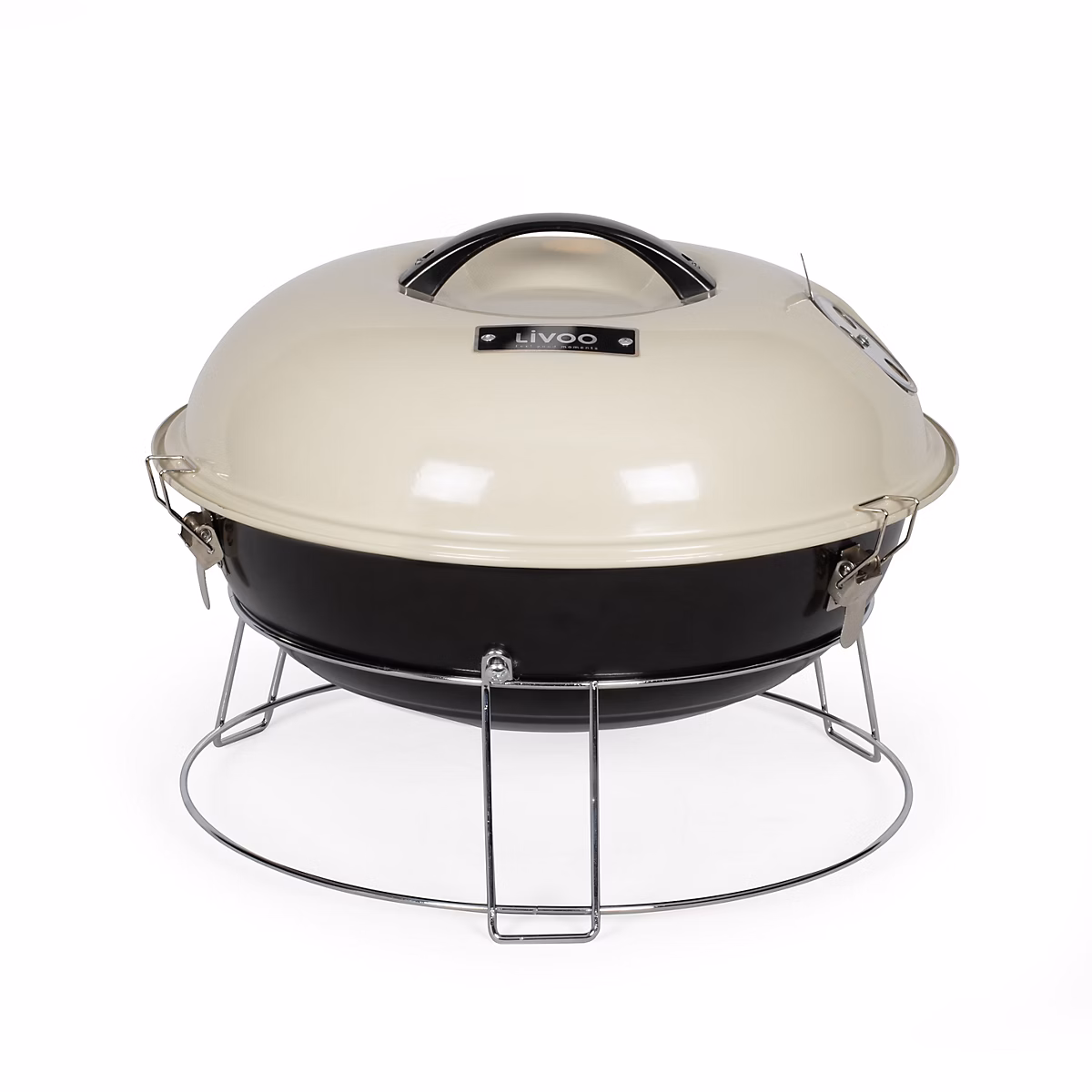 Barbecue à charbon 38cm beige Livoo DOC301 | Barbecue