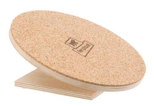 Acccessoire pour maisonnette rongeur disque d'exercice coloris beige en liège - 20 x 19,2 x 8,8 cm