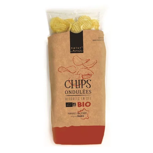 Chips ondulées allegées en sel france 200g