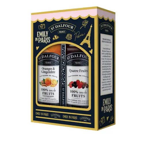 Coffret de 2 pots de confitures Emily in Paris St Dalfour - 2 x 284 g