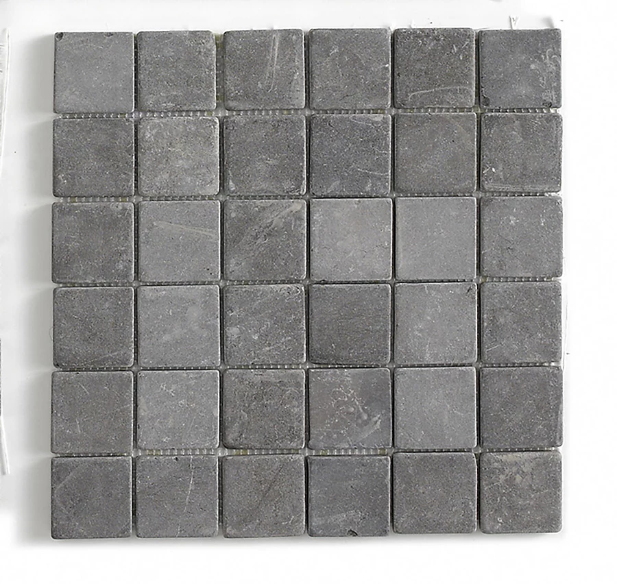 Carrelage de mosaïque/ Plaque mosaïque mur et sol en marbre naturel coloris gris – 30 × 30 cm