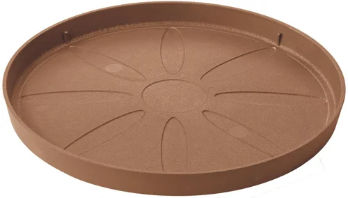 Soucoupe en plastique recyclé Deroma Origin Cotto - Ø 32 x H 2,9 cm