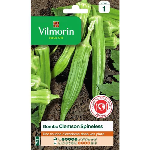 Graines de combo Clemson Spineless Vilmorin - graines à semer