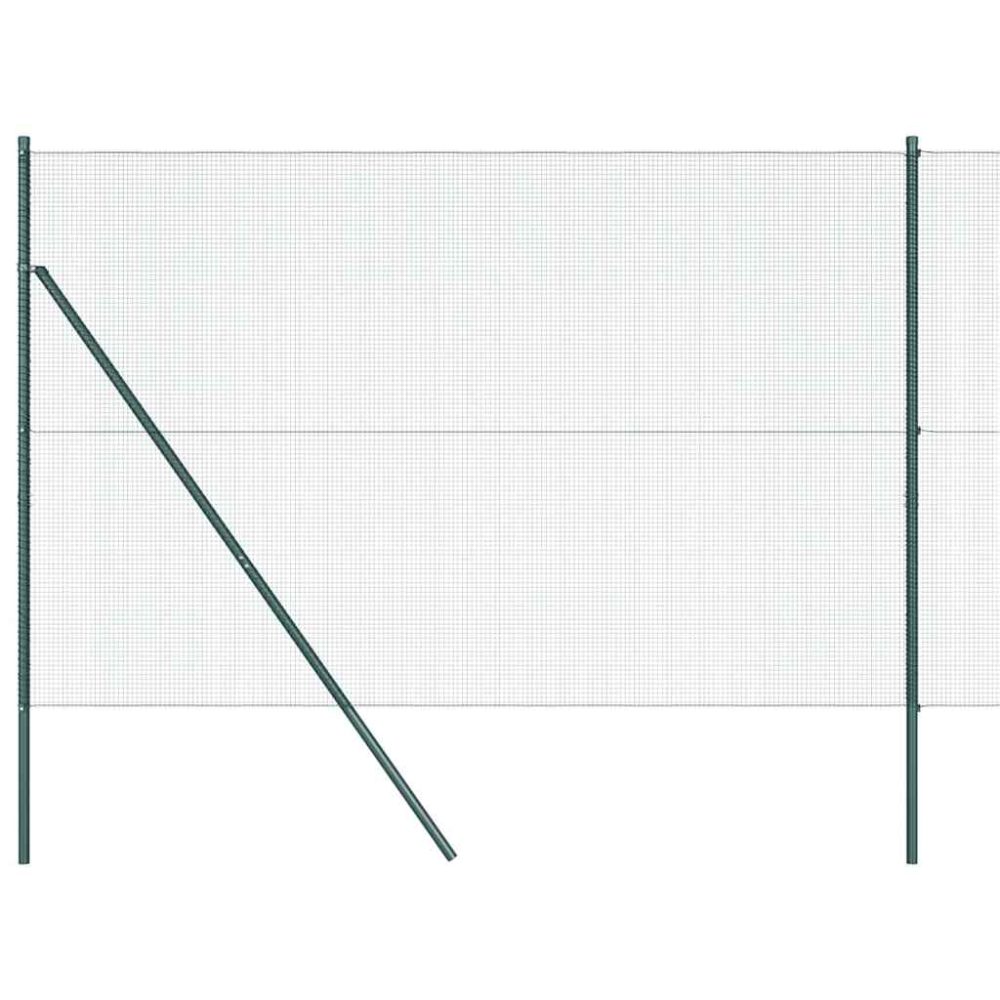 vidaXL Clôture en fils soudés pour fixation au sol 25 x 1,6 m Vert – Aménagement du jardin