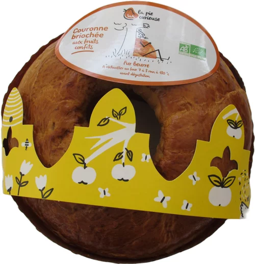 Couronne briochée aux fruits confits La Pie Curieuse - 350 g