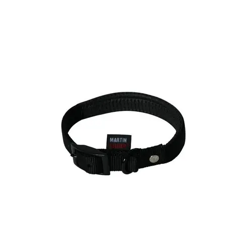 Collier chien 65cm noir confort 25mm