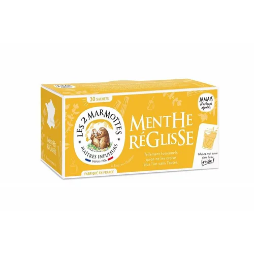 Infusion menthe réglisse bio Les 2 Marmottes - 42 g