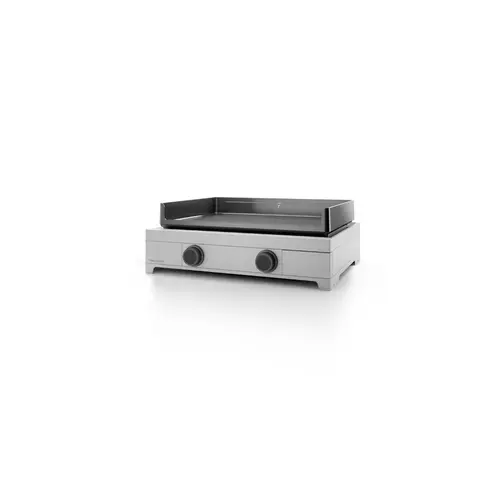 Plancha à gaz en inox et fonte émaillée Forge Adour Modern G 60 - 65,5 x 57,3 x 23,8 cm