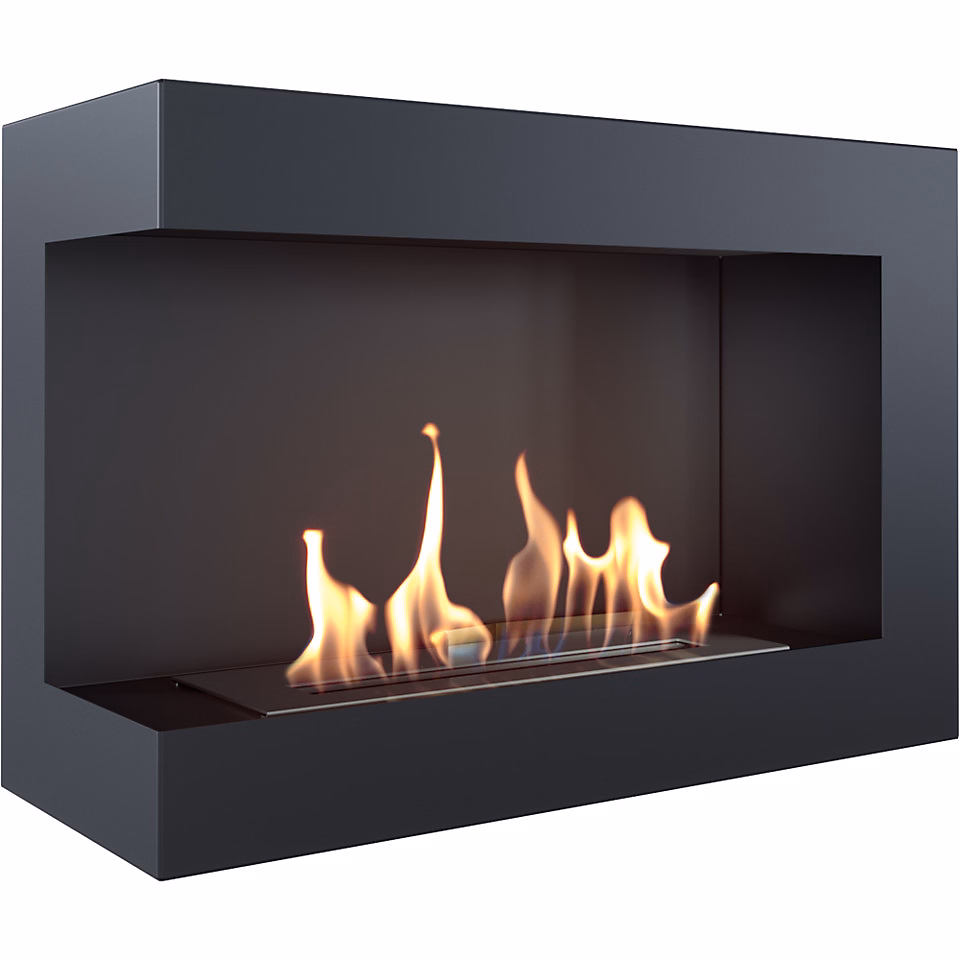 Cheminée bio – éthanol delta d'angle gauche 60 cm