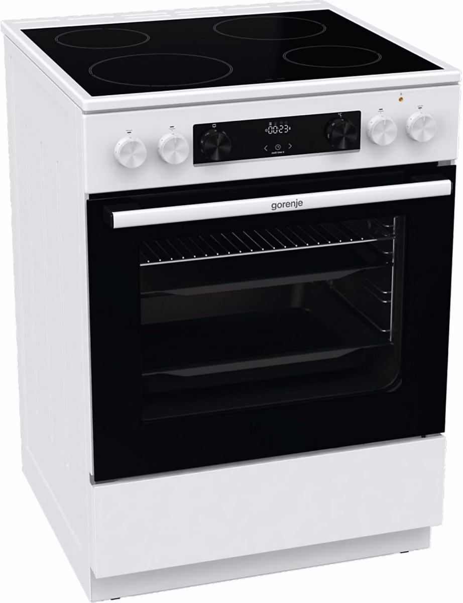 Cuisinière électrique sur pied avec plaque vitrocéramique – 60 cm | 71 litres | chauffage rapide | PerfectGrill