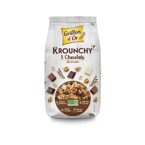 Krounchy Trois Chocolats Bio - 500 g