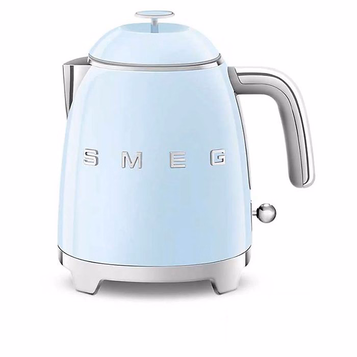 Bouilloire – SMEG, KLF05PBEU, 0.8L, Bleu azur, Compacte et anti-calcaire