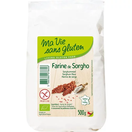 Farine de sorgho bio en sachet de 500 g