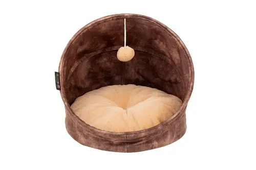 Grotte pour chat marron Kensington Scruffs – Taille 44 x 44 x 48 cm