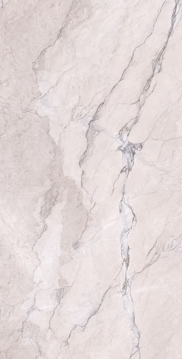 Carrelage sol / mur effet marbre blanc CAMOUFLAGE l.60 x L.120 cm Semi – brillant LIMCARO