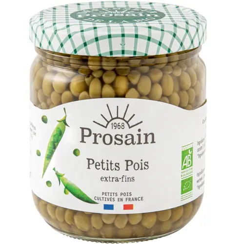 Petits pois extra-fins bio Prosain - 190 g