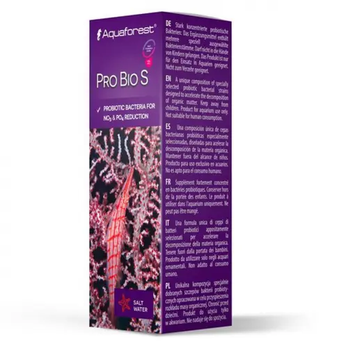 Bactéries pour aquarium ProBio S, biodégradable, AQUAFOREST - 10ml