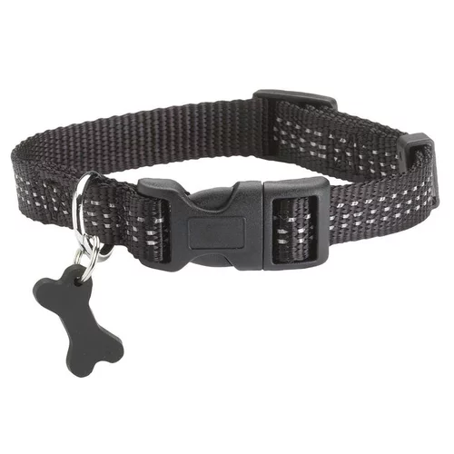 Collier pour chien coloris noir en nylon tressé Bobby Safe – Taille XL