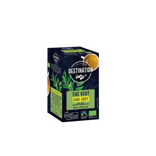 Thé vert Earl Grey bio Destination - 30 g
