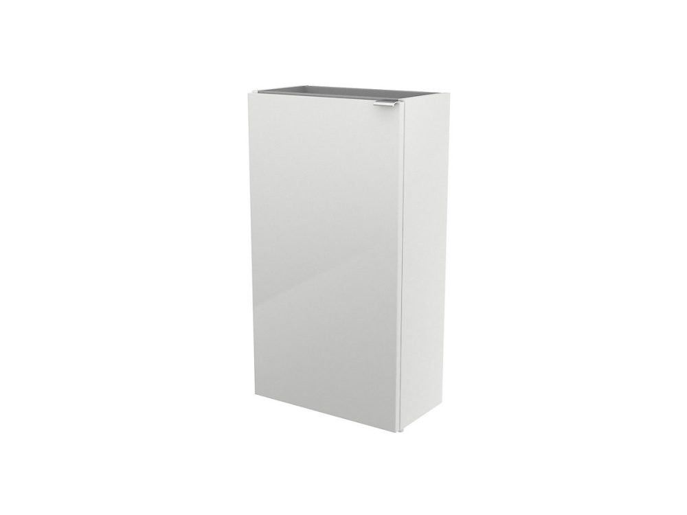 Meuble lave mains à poser l.44 x H.79 x P.23 cm – blanc brillant, GoodHome Imandra