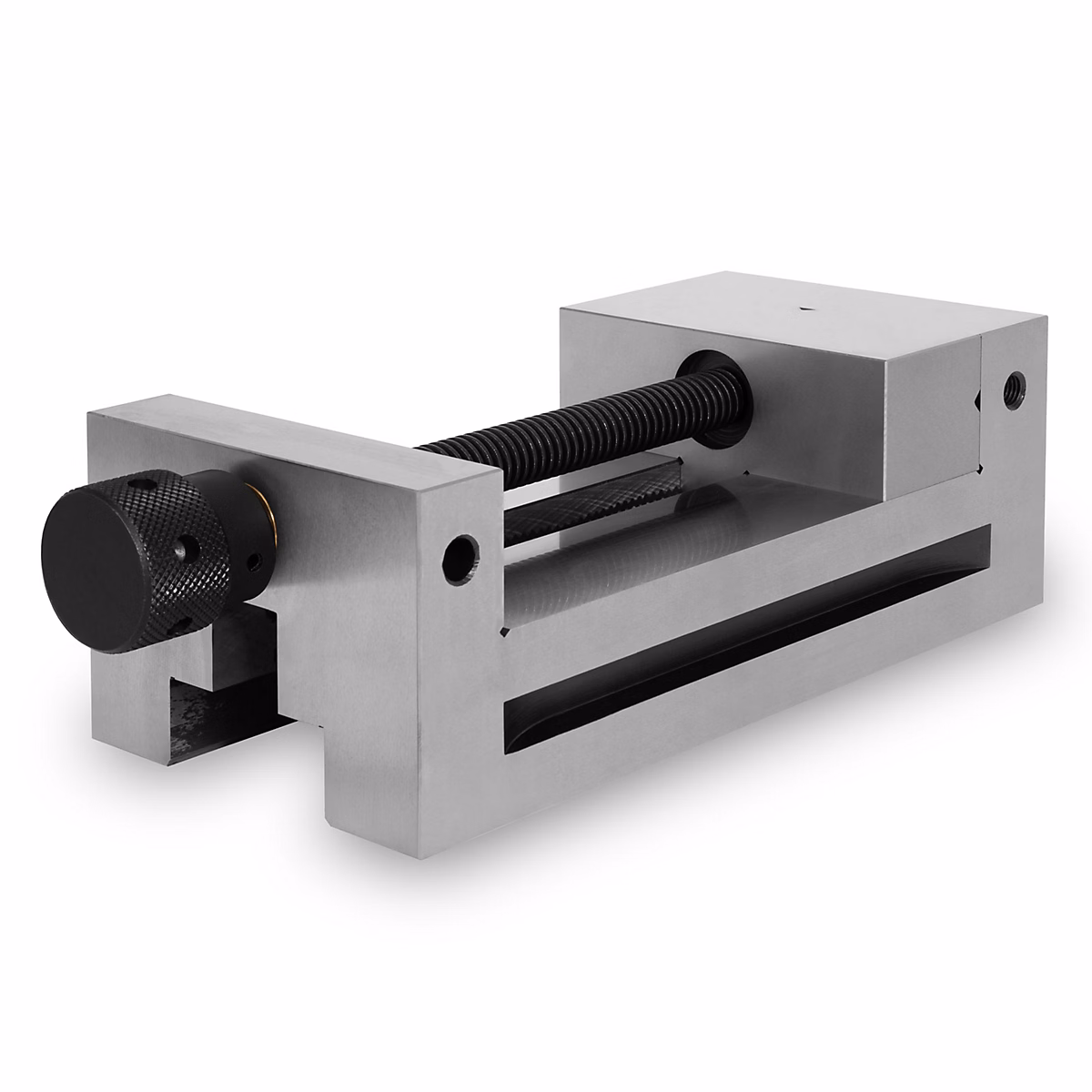 EBERTH Etau de précision avec broche – largeur des mors 150mm, force de serrage maximale 175mm, hauteur des mors 50mm