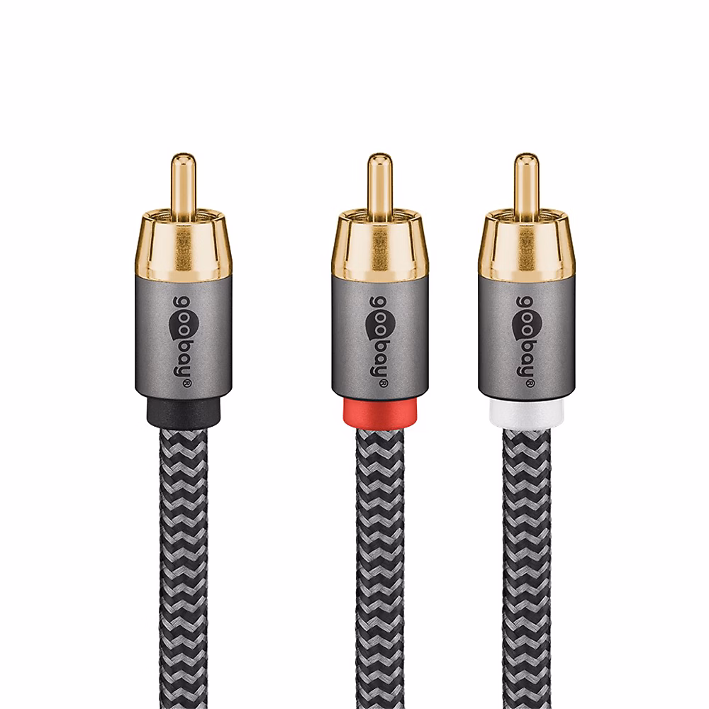 Câble audio 1 RCA mâle 2 RCA mâles 10 m GOOBAY – Réf. VWPWHVPDW9706168298