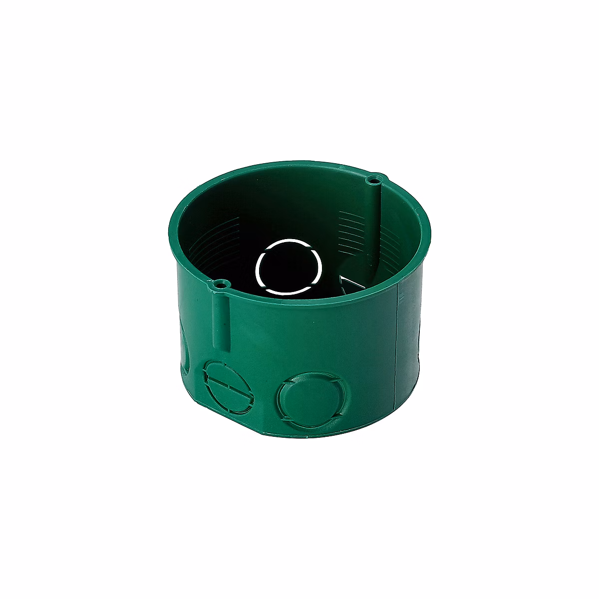 Boîte d encastrement terminale 60 | peu profonde – sans vis – verte – 1 pièce