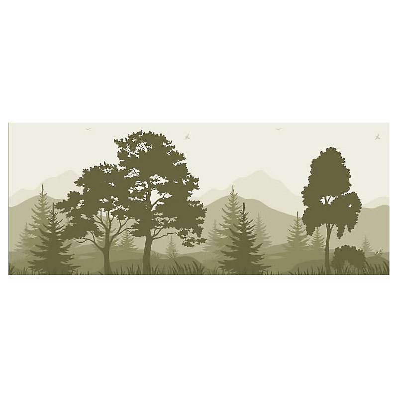Brise vue imprimé arbres MONTANEA | H.2 x L.5 m – 100% occultant – Made in France par Scenolia + kit de fixation offert