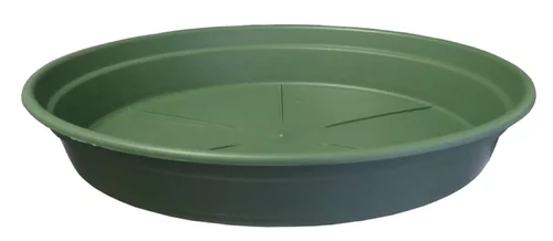 Soucoupe ronde en plastique recyclé vert Mélèze Cocoripot - Ø 20 cm