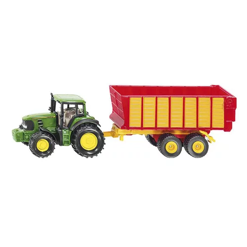 Tracteur avec remorque ensillage Siku - echelle 1/64e