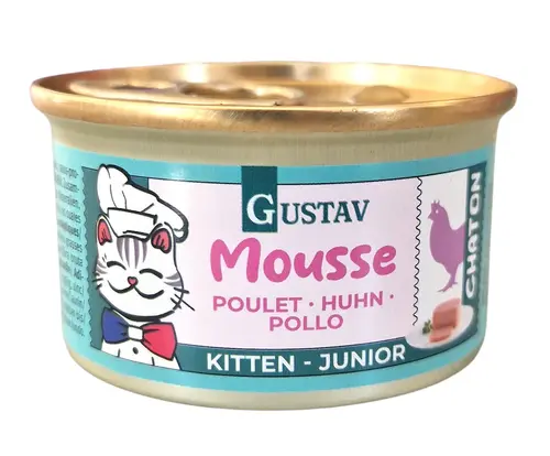Pâtée pour chaton mousse de poulet Bubimex Gustav - 85 g