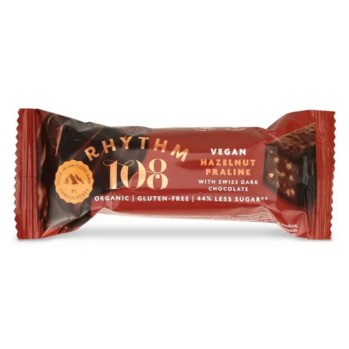 Barre bio chocolat praline noisette Rythm 108 - 33 g