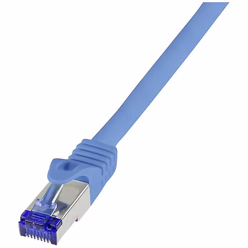 Câble patch LogiLink Cat.6A S/FTP RJ45 20 m bleu C6A116S – Réf. EWXUCJNOF4525810595
