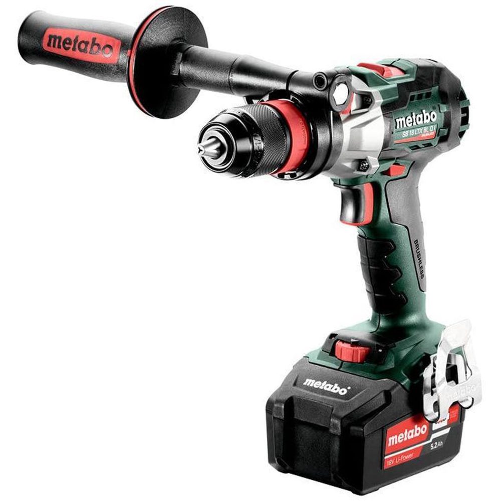 METABO Metabo perceuse visseuse sb 18 l 18.0 v avec batterie sans fil 5.2 ah