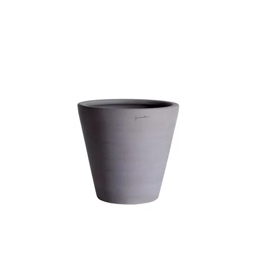 Pot Cuvier contemporain en terre grise H 62 x Ø 63 cm