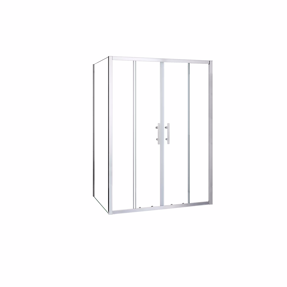 Cabine de douche 150 × 80 × 190 cm – Porte coulissante + paroi latérale | Étanchéité renforcée | Montage facile