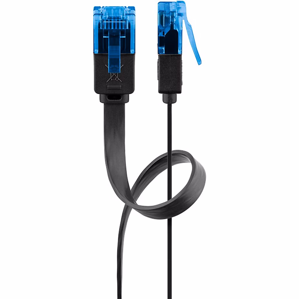 Réseau et téléphonie – Câble RJ45 Cat6a plat 15 m GOOBAY