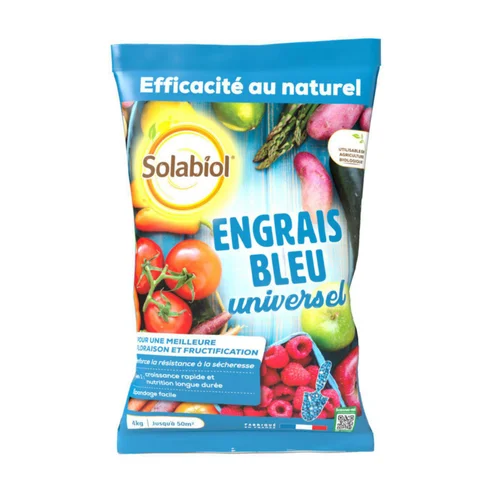 Engrais bleu universel en sac Solabiol - 4 kg
