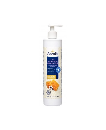 Aprolis - Lait hydratant Réparateur Miel de Manuka et Propolis - 400 ml