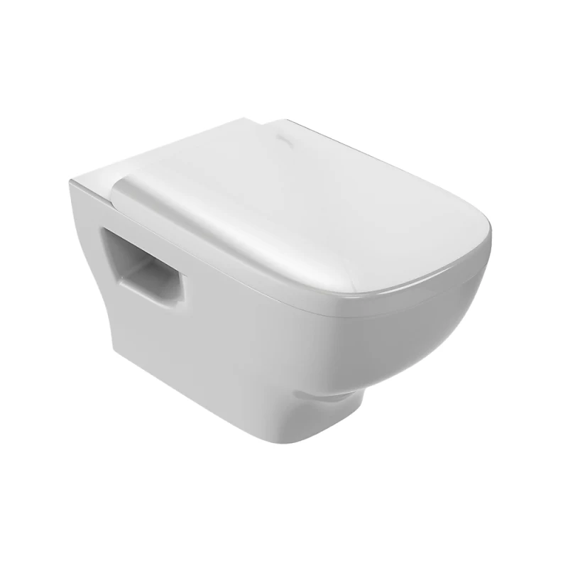 Cuvette WC suspendu sans bride JACOB DELAFON Struktura avec abattant | WC suspendu